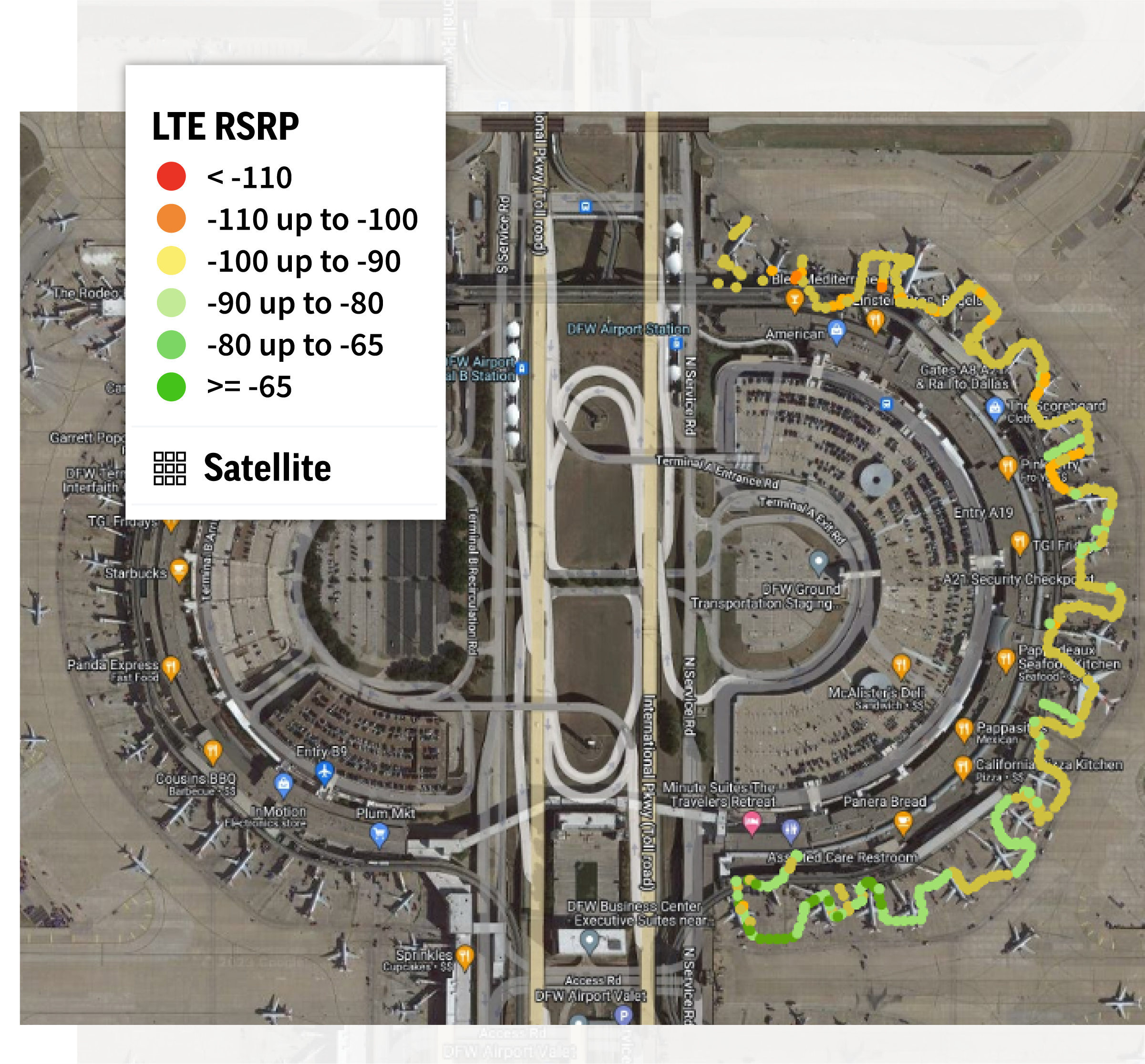 Measure airport network performance with crowdsourced and controlled testing