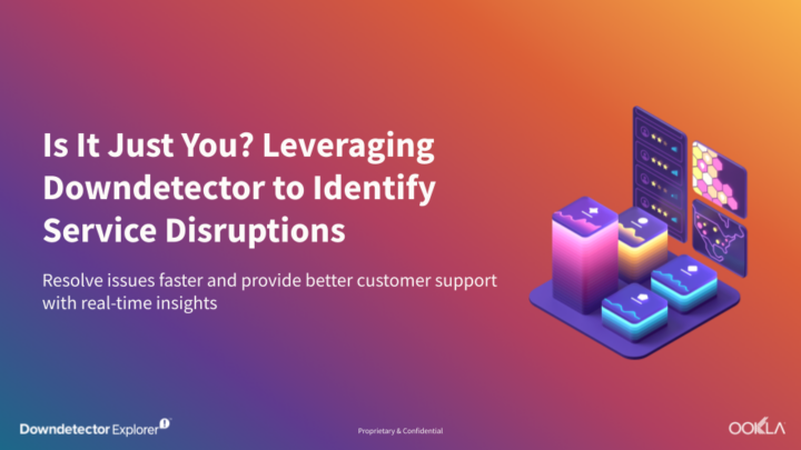 Webinar title image: Is It Just You? Leveraging Downdetector to Identify Service Disruptions. Resolve issues faster and provide better customer support with real-time insights.