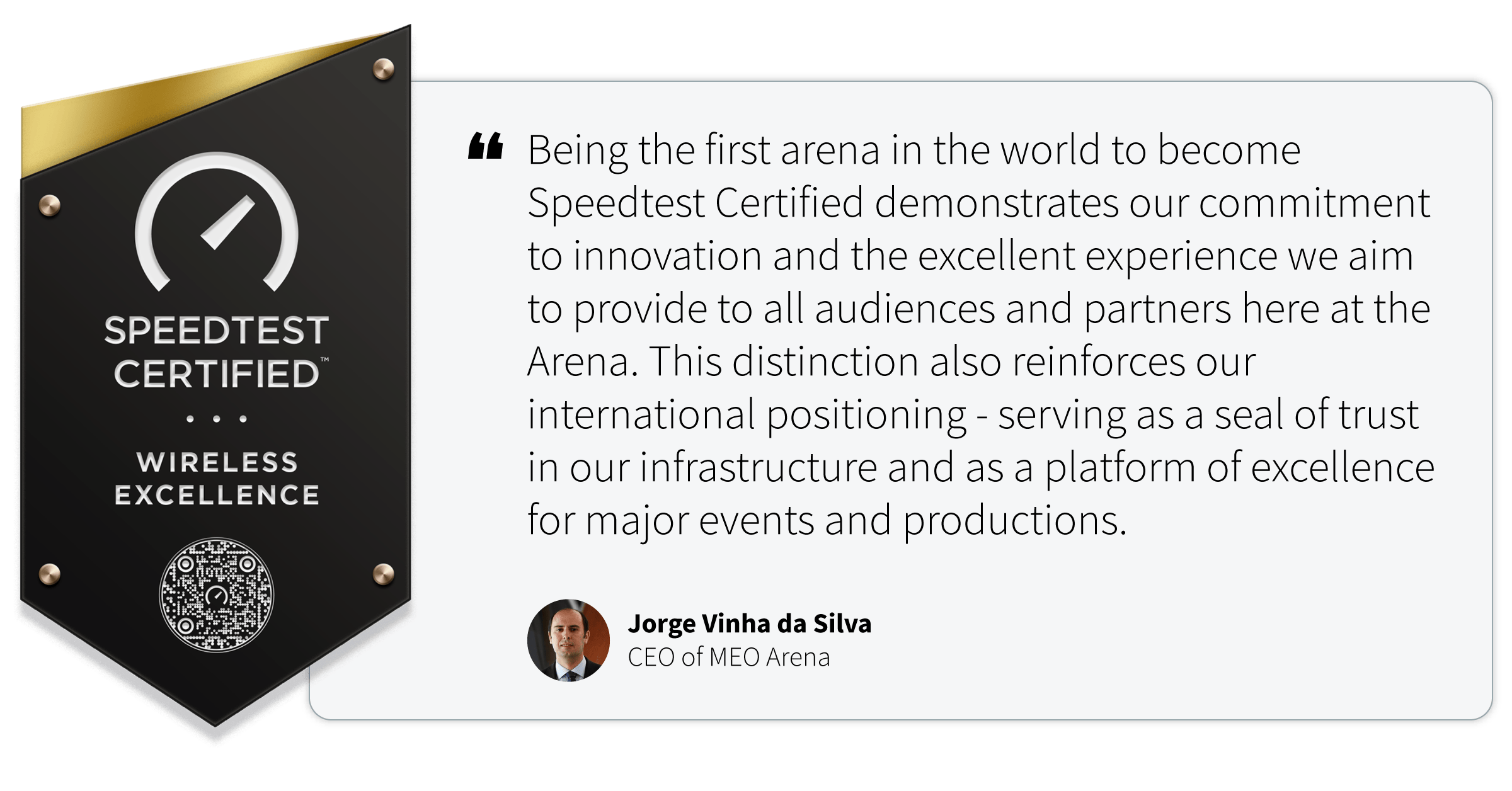 Speedtest Certified Quote text