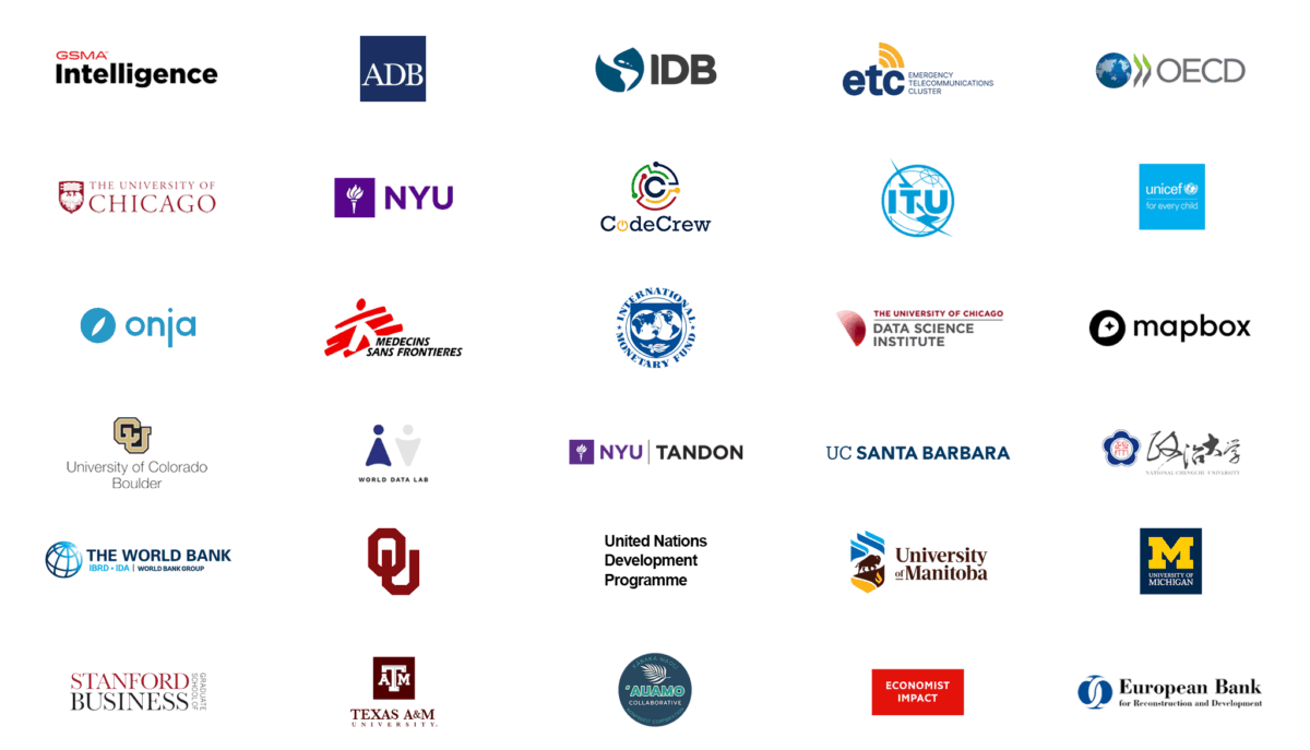 List of logos of Ookla for Good program partners